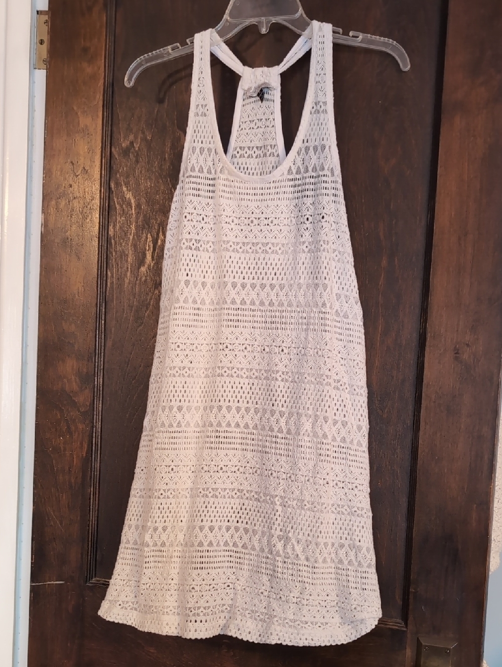 Crochet Cover-Up with Signature Neck Ribbon